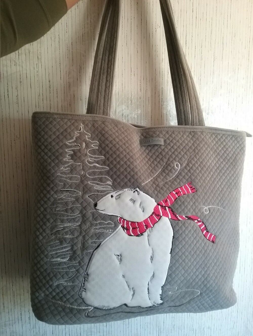 Vera Bradley Large Polar Bear Tote Purse